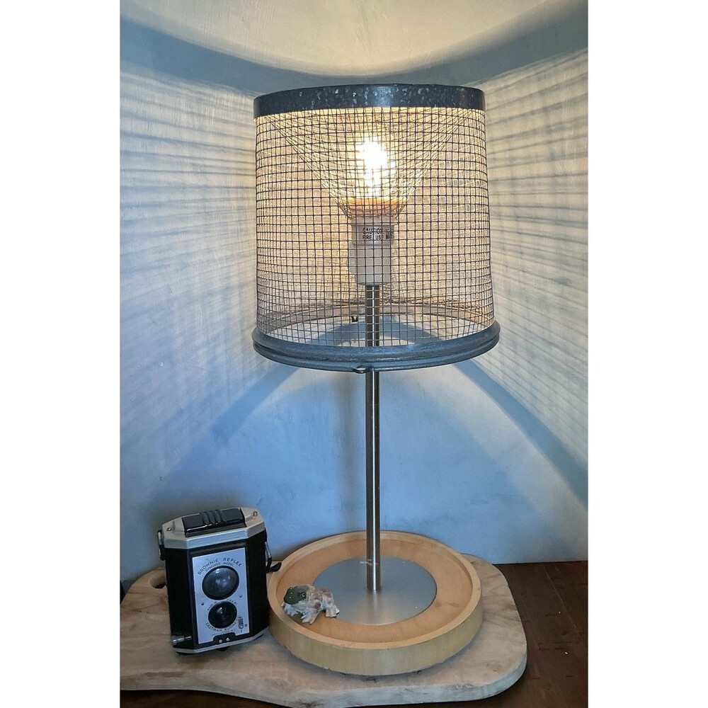 Unique Lamp | Using An IKEA Basisk + 1/2 Of A Crawfish Trap | Cottage | Man Cave